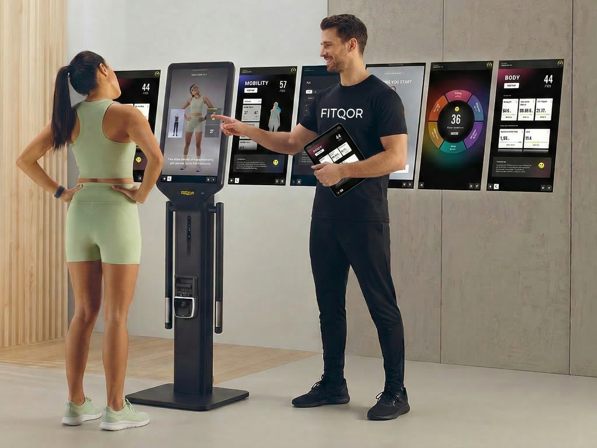 Technogym Checkup assessment with a FITQOR trainer