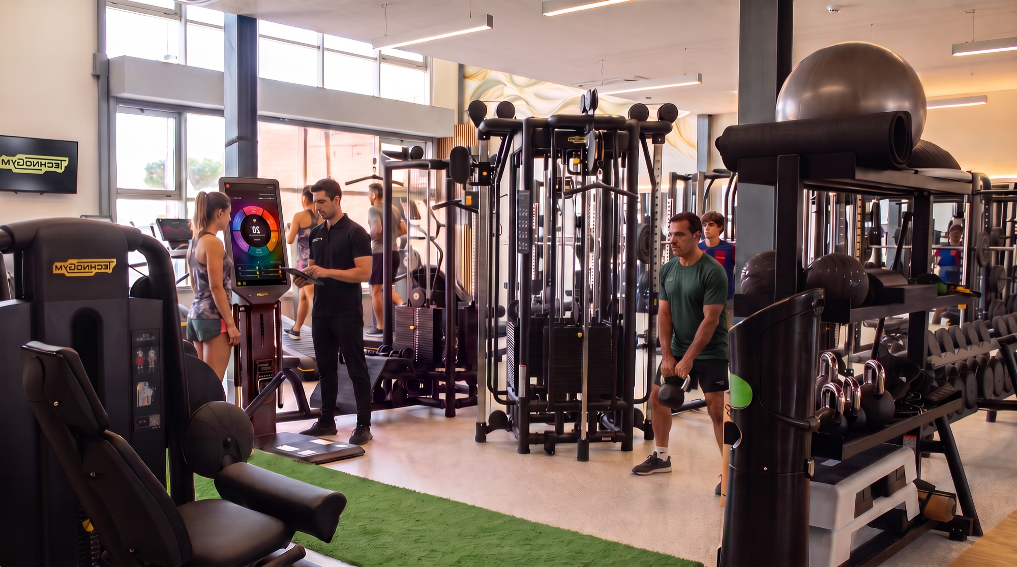 Members training and recovering at FITQOR Wellness Club