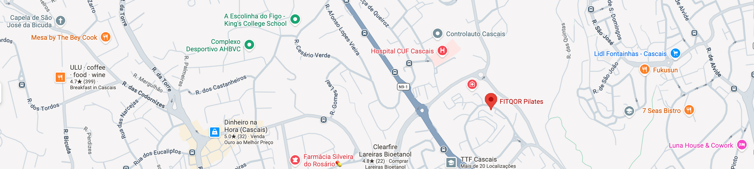 Map — Av. Comunidades Europeias 20, 2750-801 Cascais